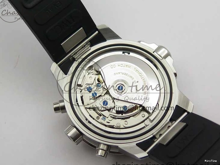 MIROTIME 0111 Aquatimer Chrono IW376803 V6F 1:1 Best Edition Blue Dial on Ruber Strap A Neat 7083